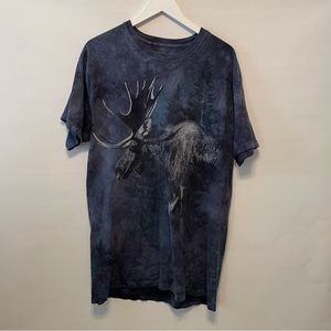 Vintage Moose Blue Tie-dye T-Shirt